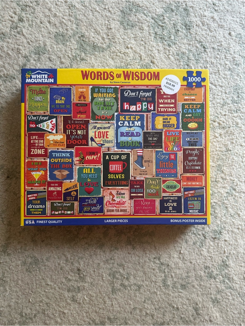 Sealed Words of Wisdom Jigsaw Puzzle 1000 Pieces